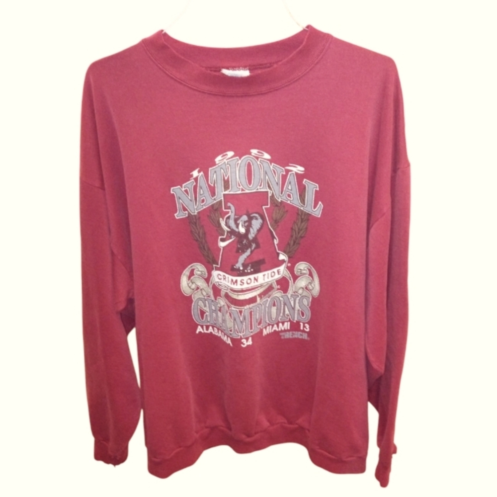 1992 Vintage National Champions Red Sweater